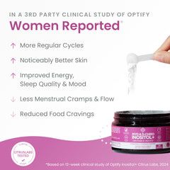 Optify Inositol 30-day supply pack highlights value and routine support.