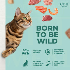 Optimeal fresh protein fillets in savory gravy offer tasty nourishment.