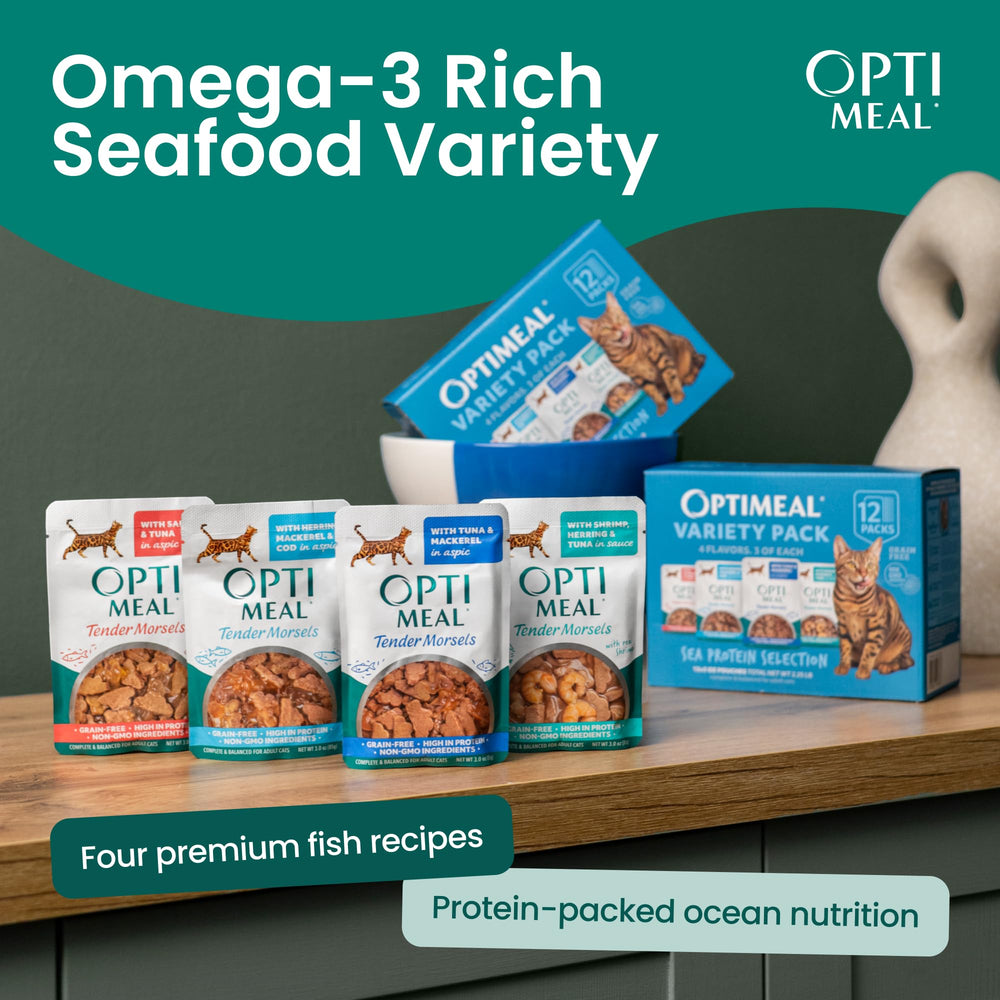 Optimeal tender morsels in gravy promoting tasty meals for cats