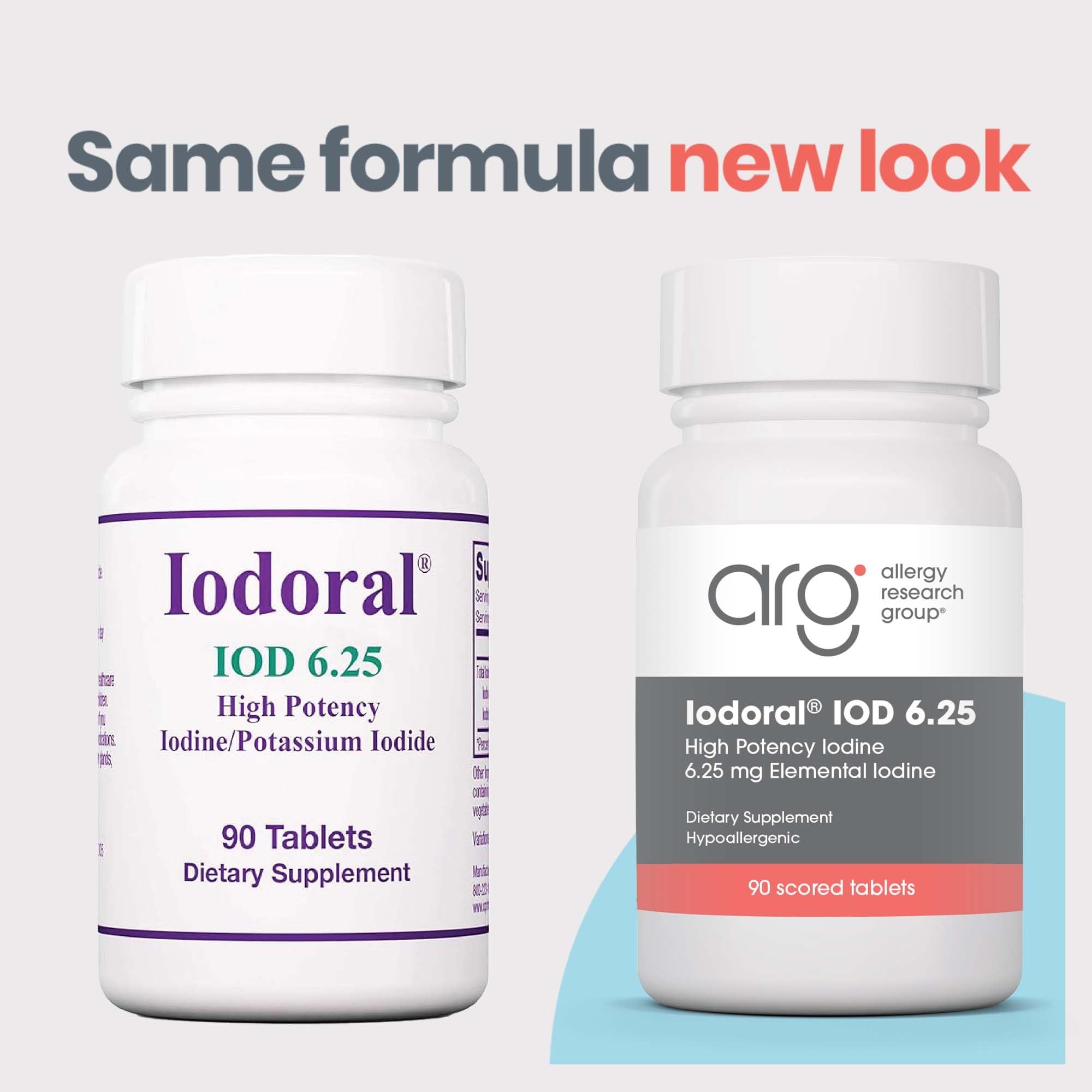 Optimox Iodoral tablets close-up showing compact daily dosage
