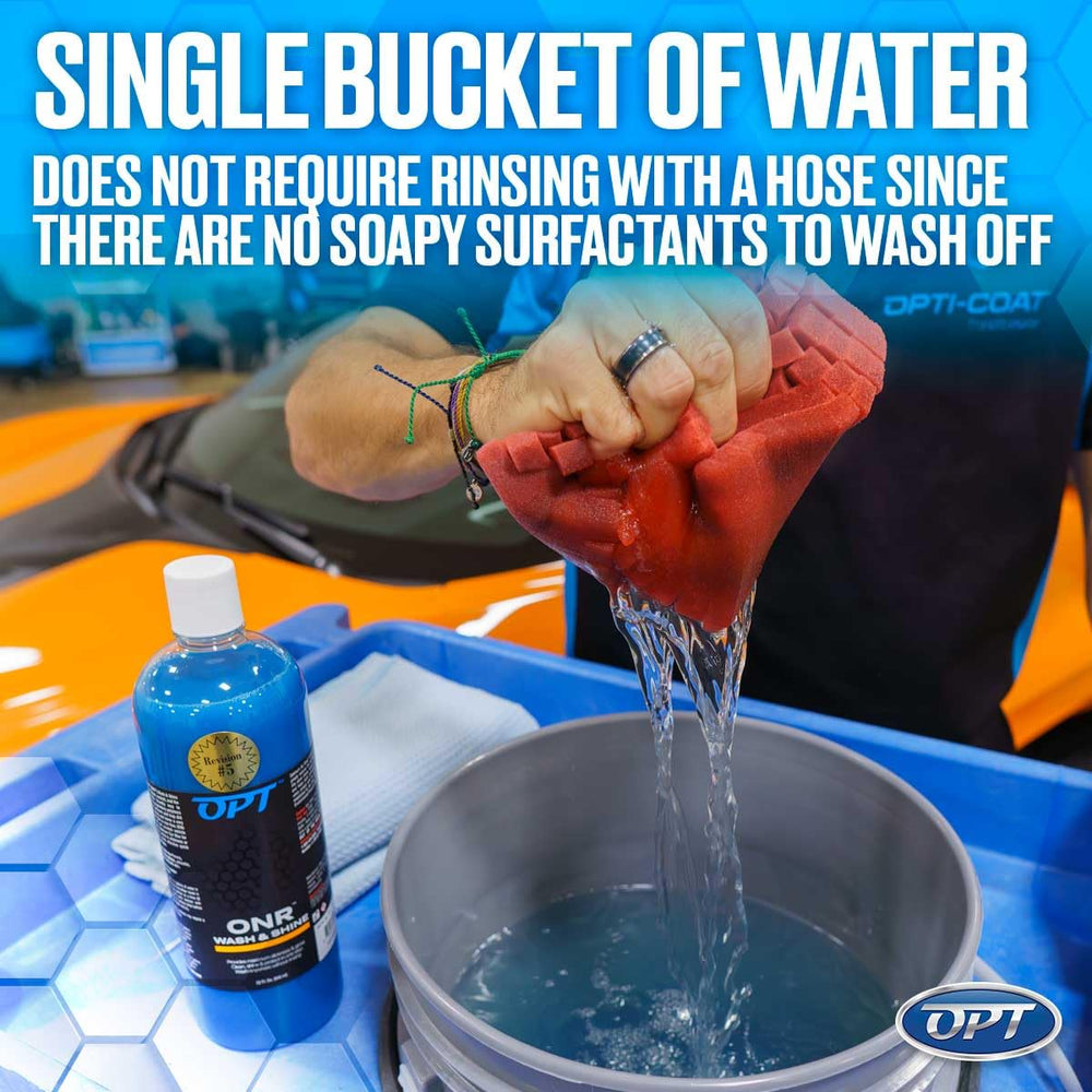ONR application with sponge for fast detailing and even coverage.
