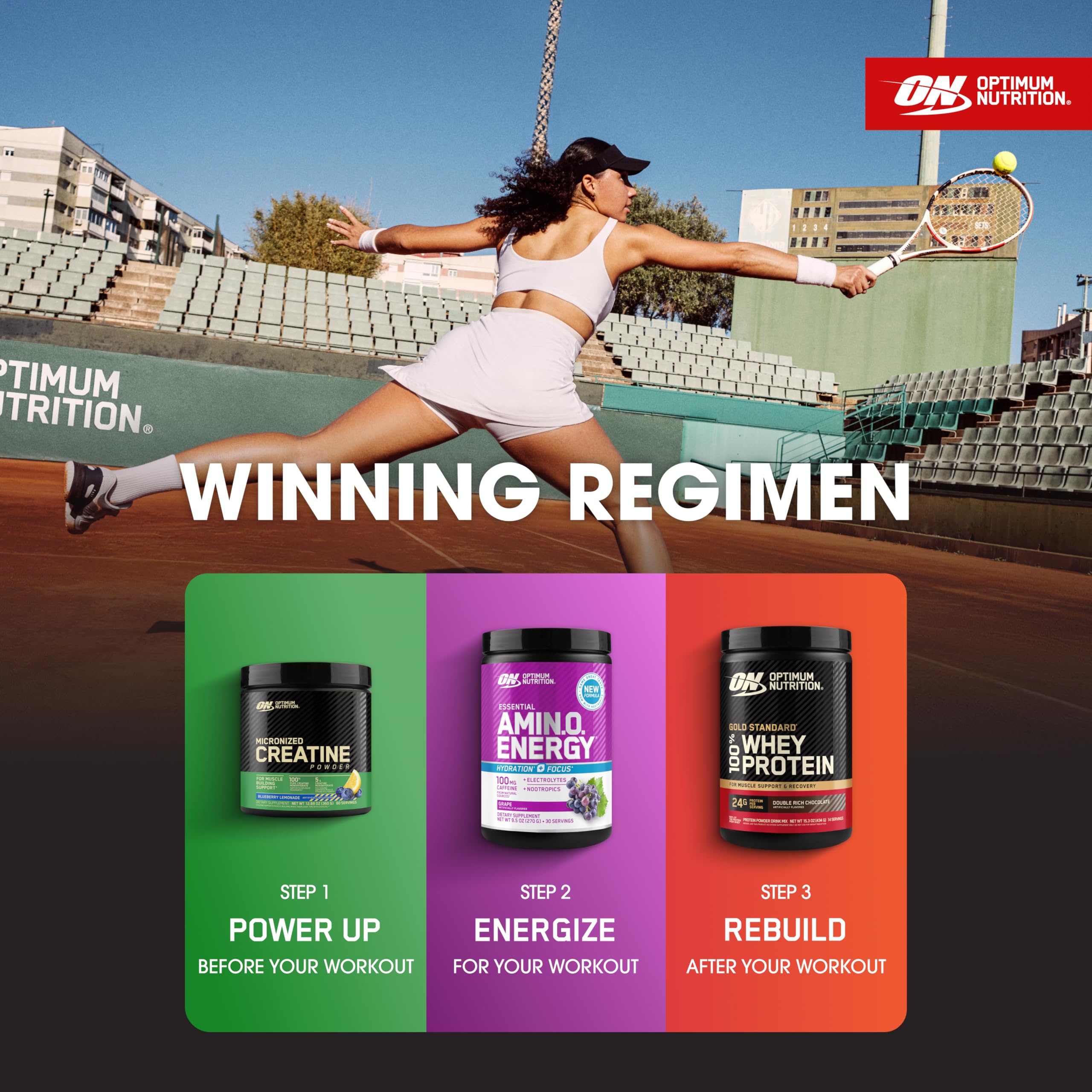 Optimum Nutrition Amino Energy during workout being mixed in a shaker