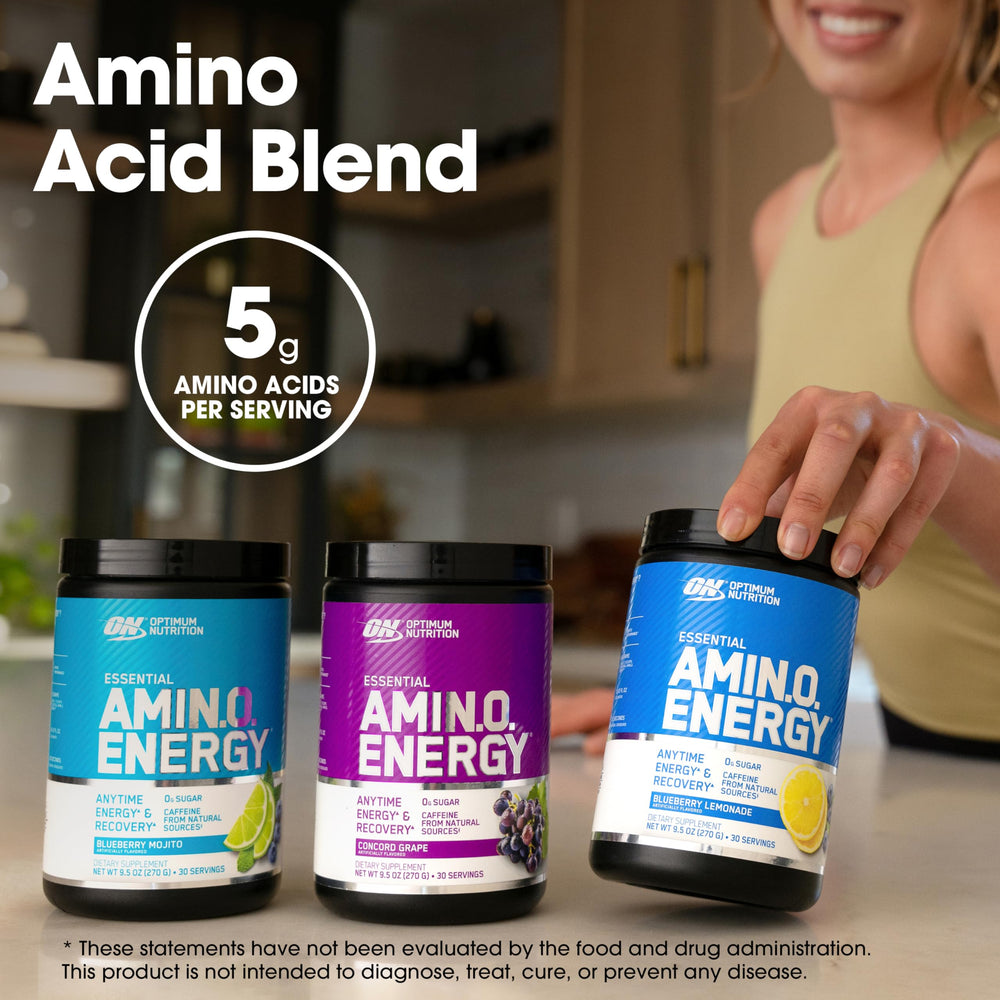 Optimum Nutrition Amino Energy green coffee extract adds alertness during workouts