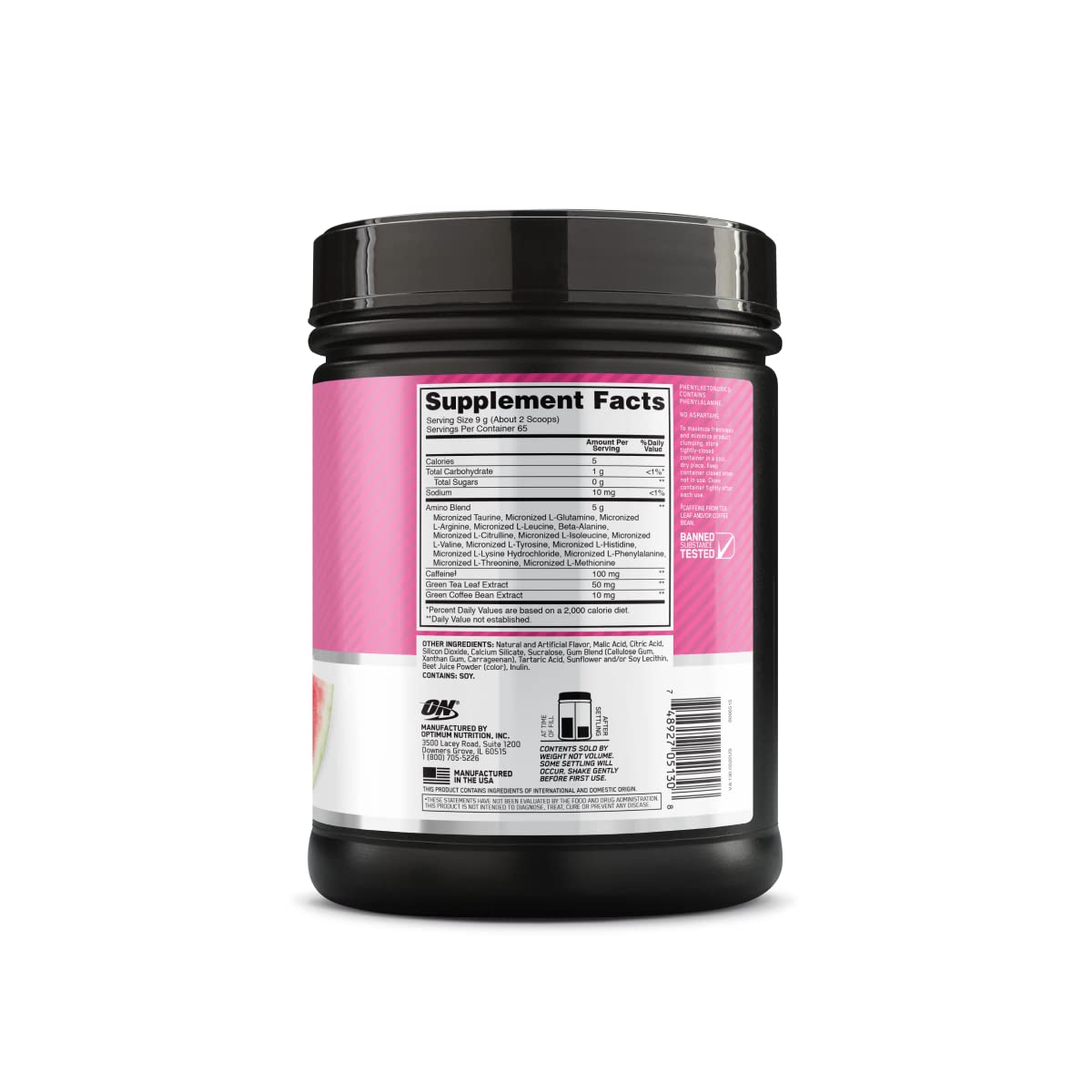 Optimum Nutrition Amino Energy keto-friendly formula for low-carb fueling