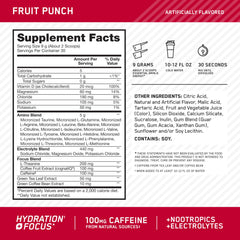 Scoop measuring a serving of Optimum Nutrition Amino Energy powder