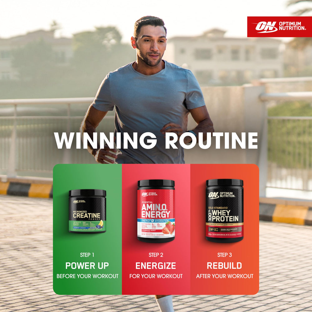 Optimum Nutrition AMIN.O ENERGY amino acid blend close-up