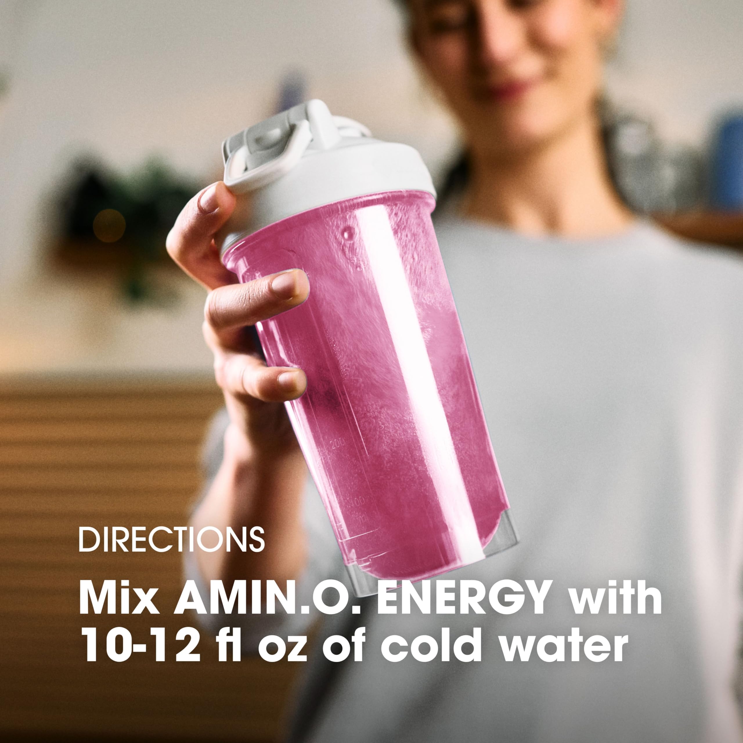 Optimum Nutrition AMIN.O ENERGY zero sugar claim with five calories per serving