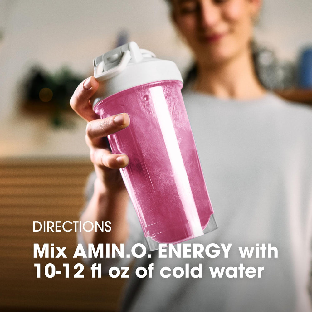 Optimum Nutrition AMIN.O ENERGY zero sugar claim with five calories per serving