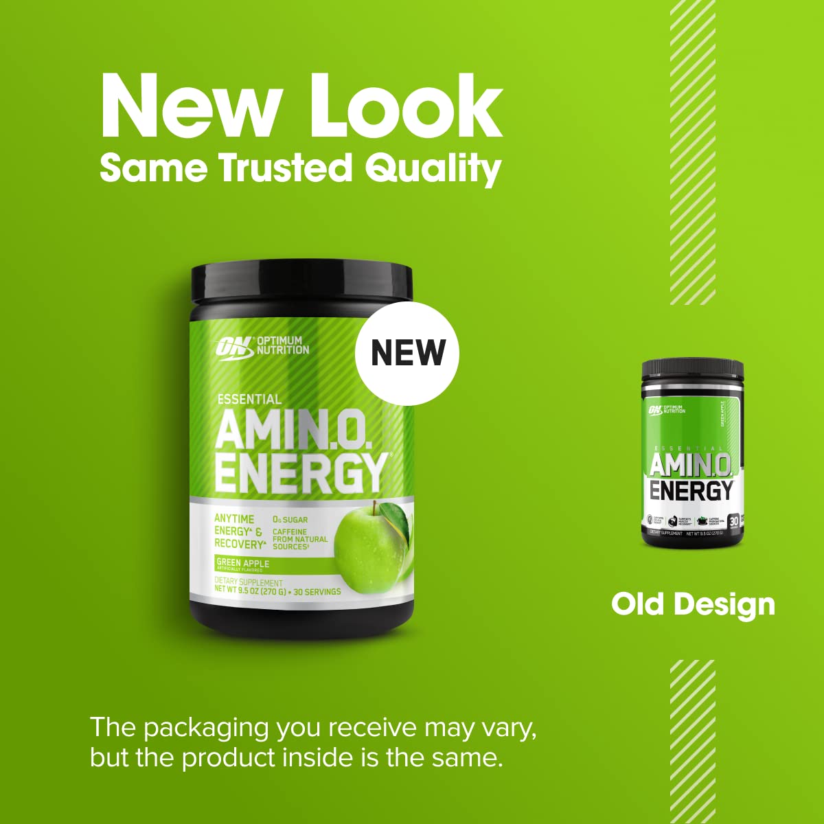 Optimum Nutrition Amino Energy caffeine boost bottle close-up