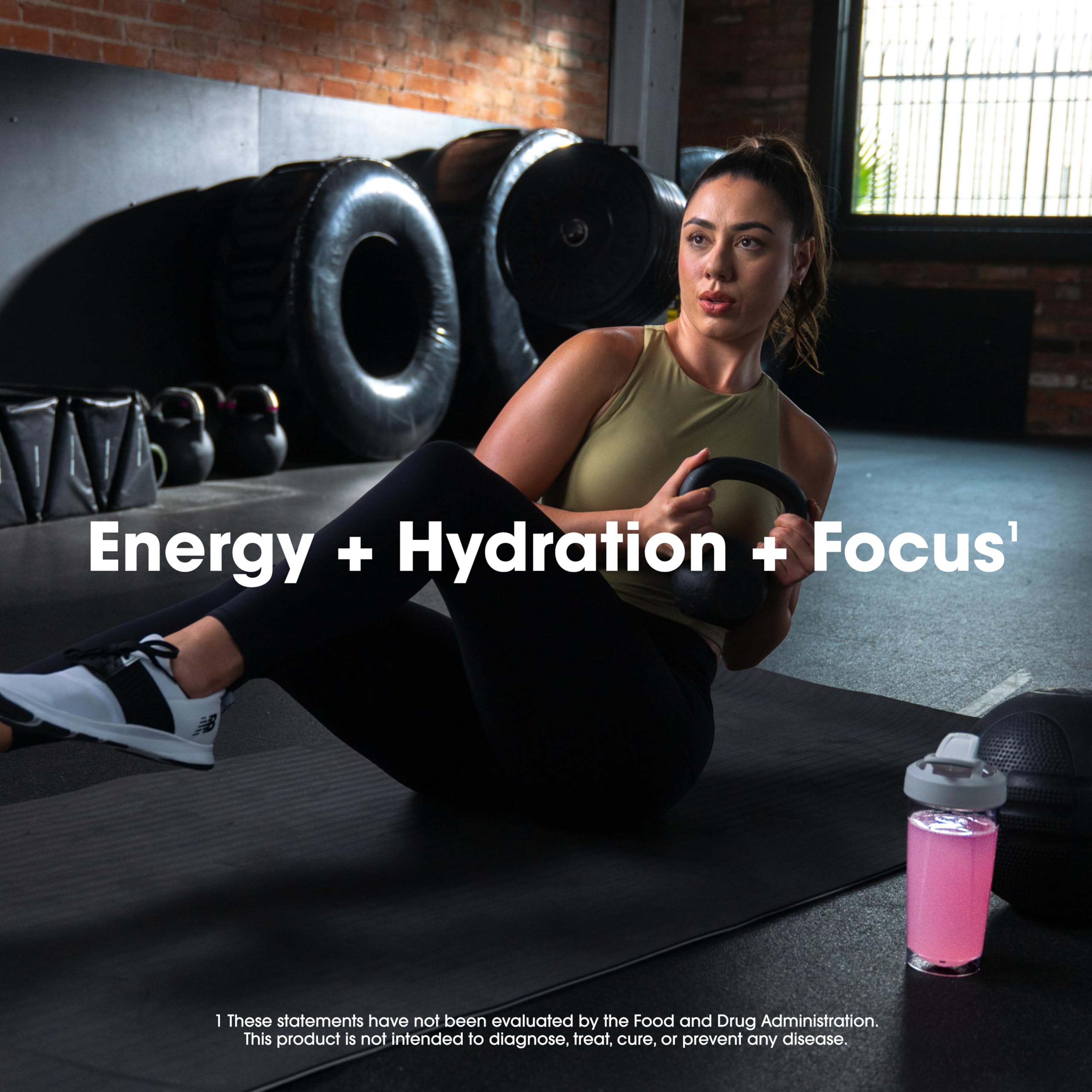Optimum Nutrition Amino Energy electrolyte blend image shows hydration support during activity.