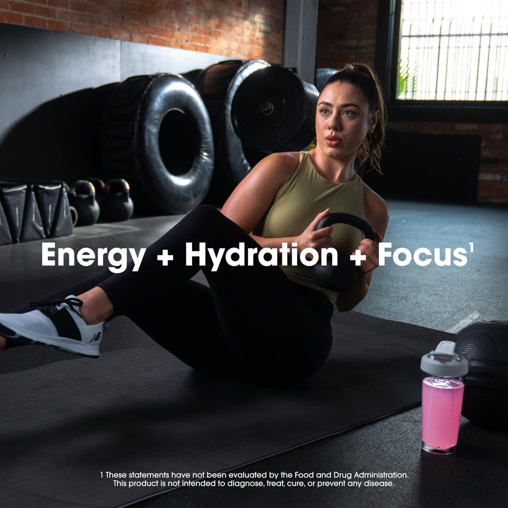 Optimum Nutrition Amino Energy electrolyte blend image shows hydration support during activity.