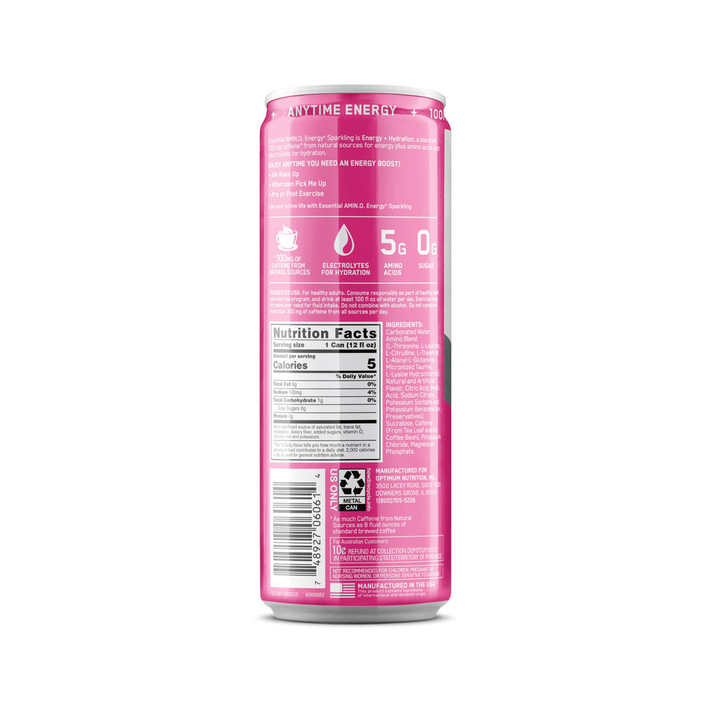 Optimum Nutrition Amino Energy flavor swirl highlighting watermelon taste