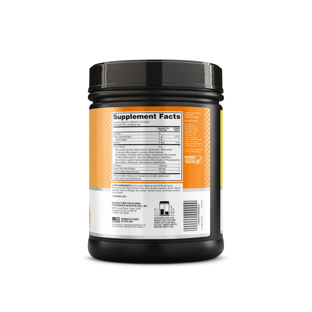 Amino Energy with green coffee extract for steady energy lift
