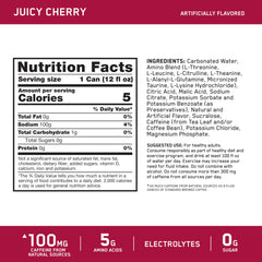 Optimum Nutrition Amino Energy Juicy Cherry pour into a glass with ice for refreshment.