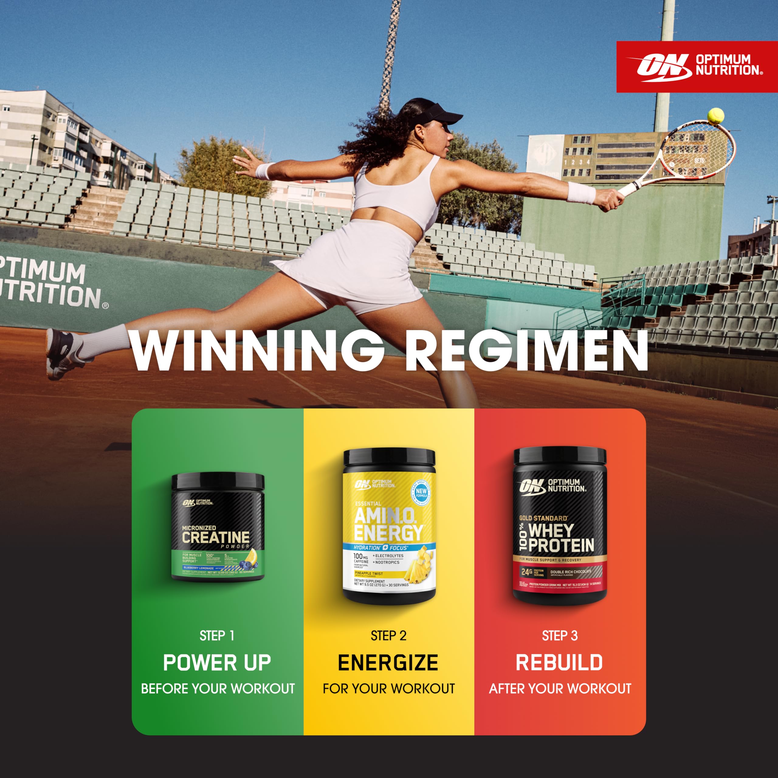 Optimum Nutrition Amino Energy Pineapple Twist ingredients close-up