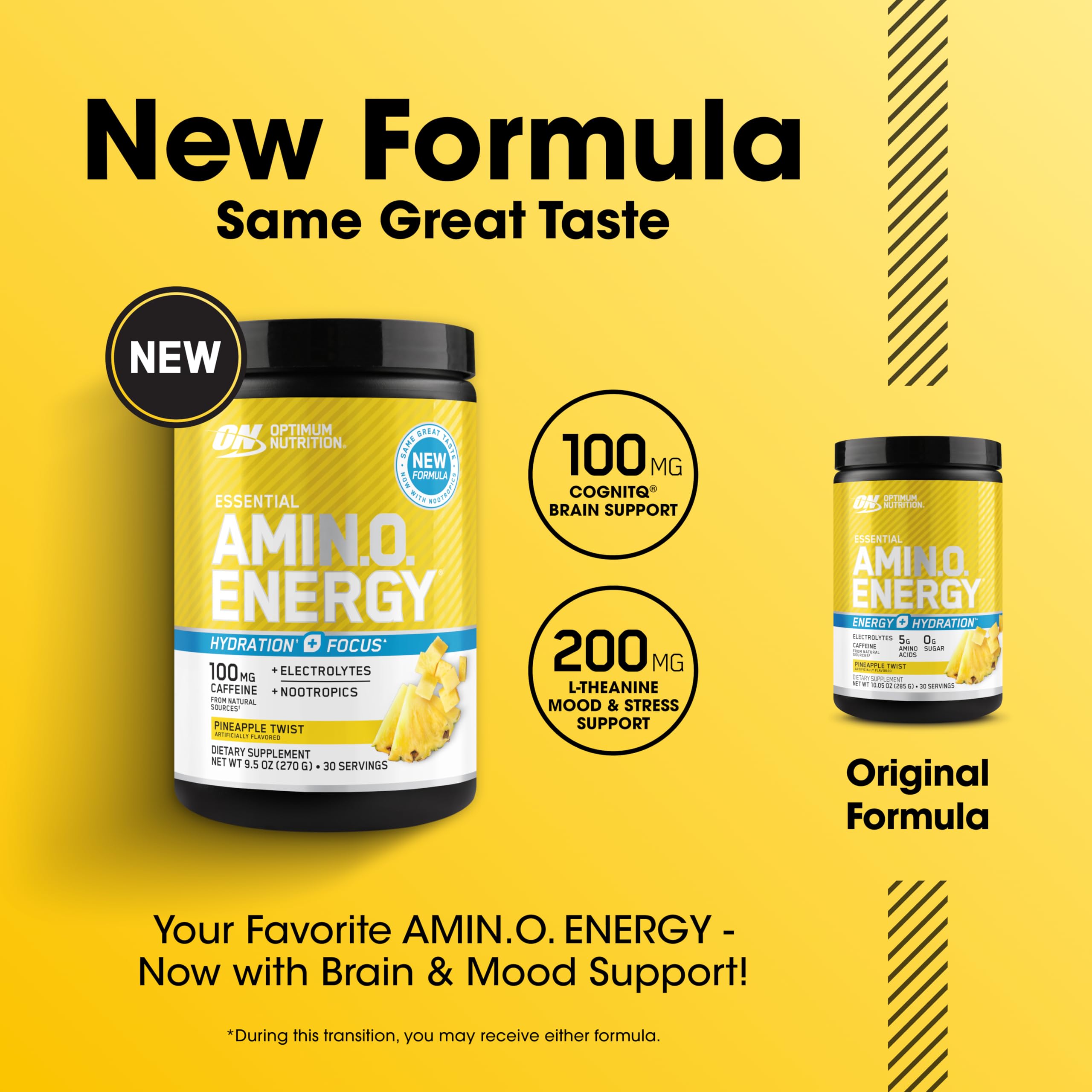 Optimum Nutrition Amino Energy Pineapple Twist shaker ready for mixed drink