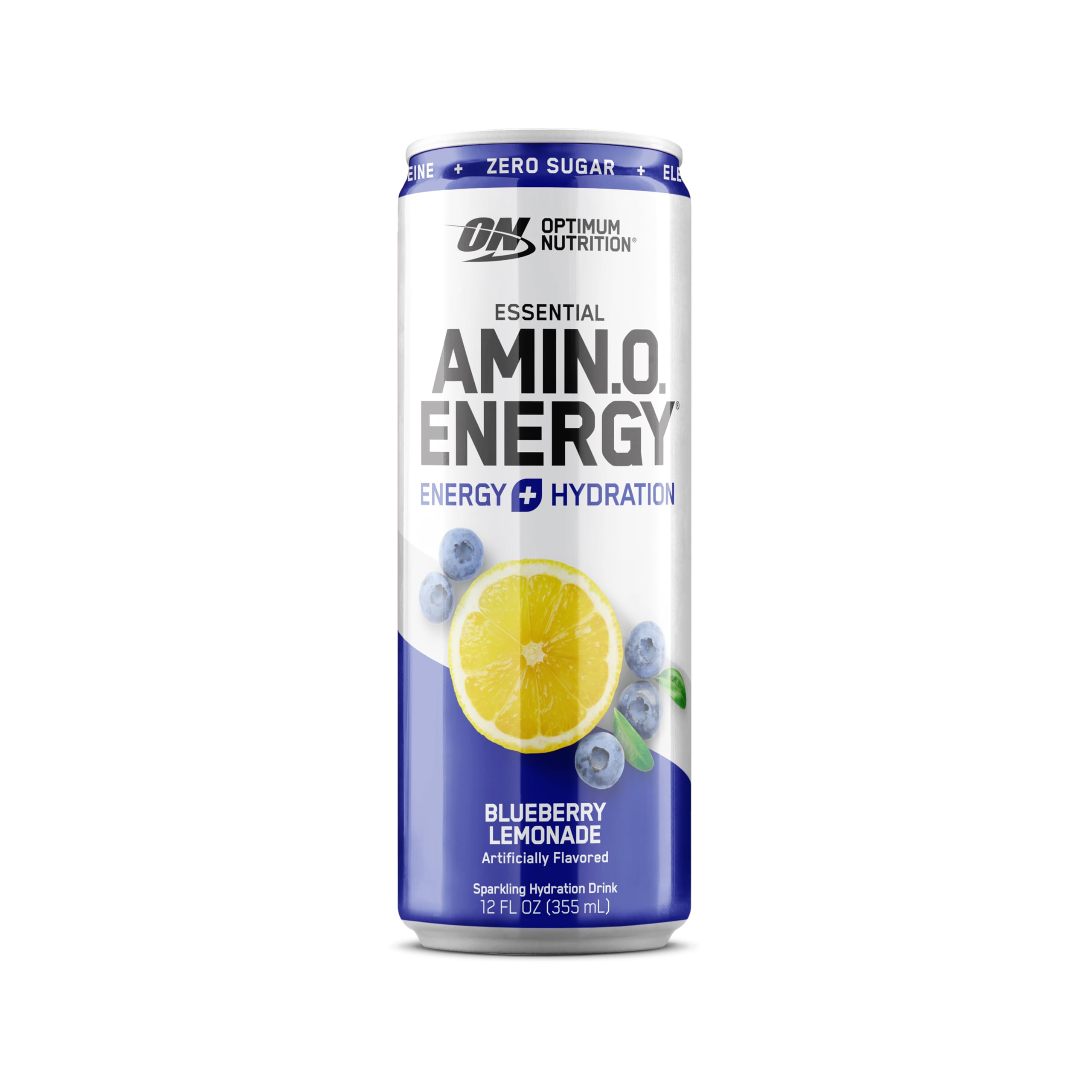 Retail shelf display for Optimum Nutrition Amino Energy grab-and-go packaging