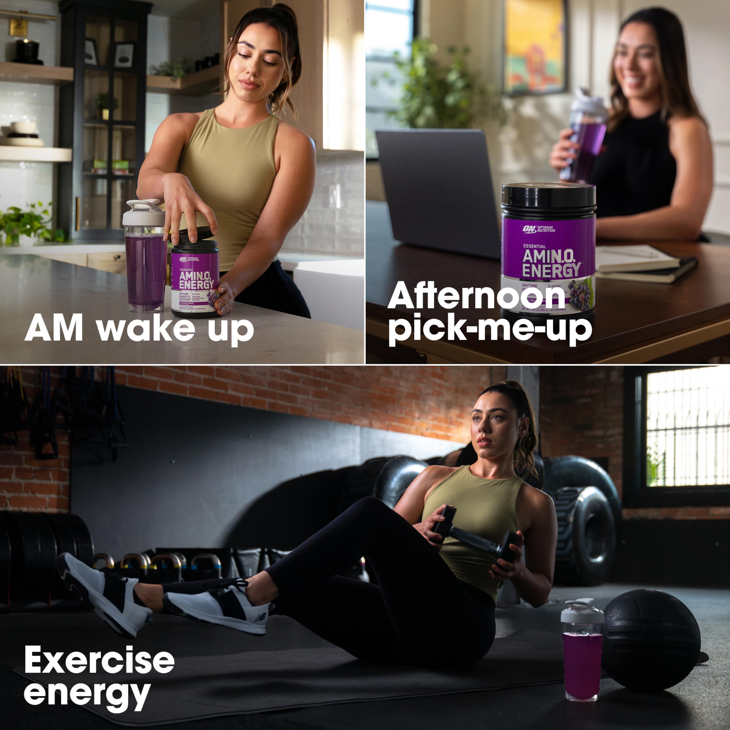 Amino Energy scoop showing precise serving for your routine.