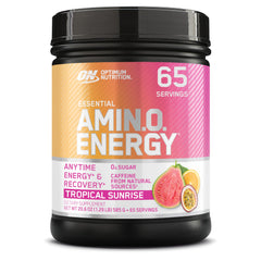 Optimum Nutrition Amino Energy Tropical Sunrise can provides a refreshing energy boost for workouts