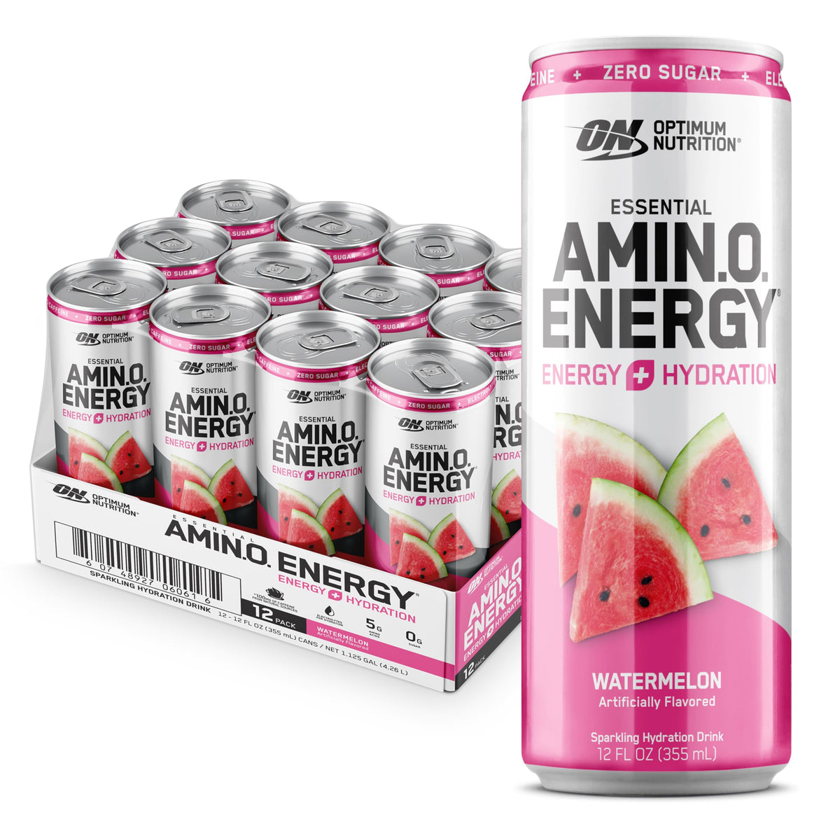 Optimum Nutrition Amino Energy Watermelon bottle for on-the-go hydration and energy