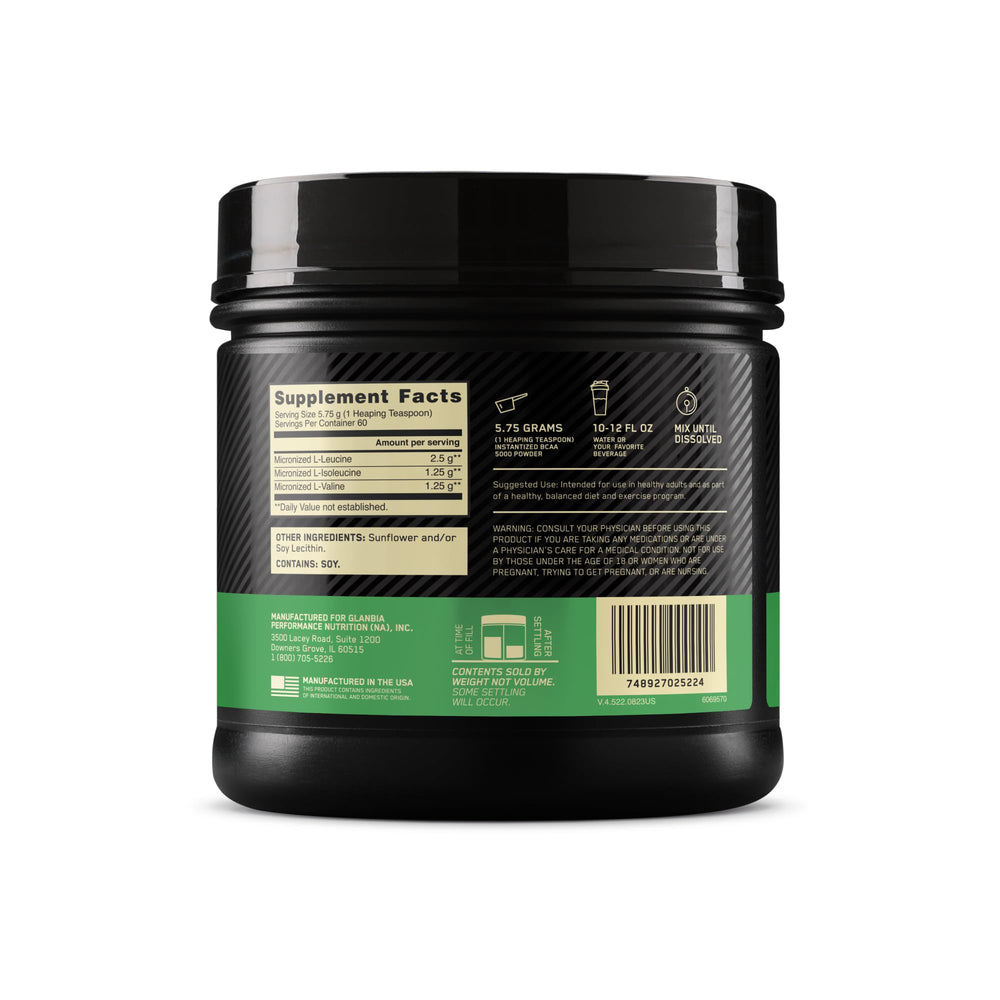 Optimum Nutrition BCAA 5000 athlete in gym during training