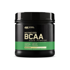 Optimum Nutrition BCAA 5000 unflavored bottle pour for post-workout hydration