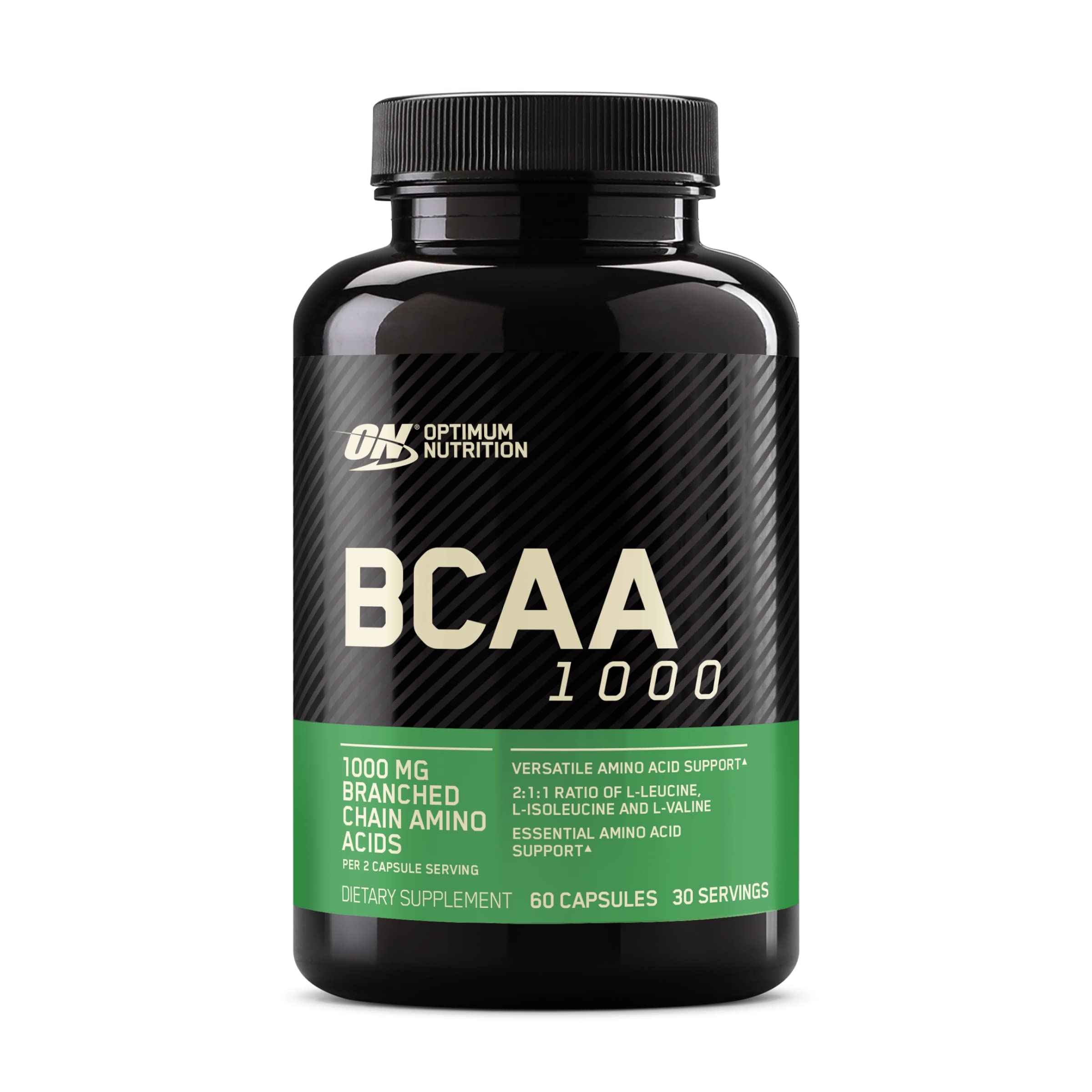 Optimum Nutrition BCAA capsules bottle for easy daily amino acid support