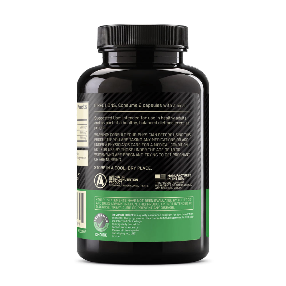 Optimum Nutrition BCAA capsules ready in bottle for easy daily supplementation