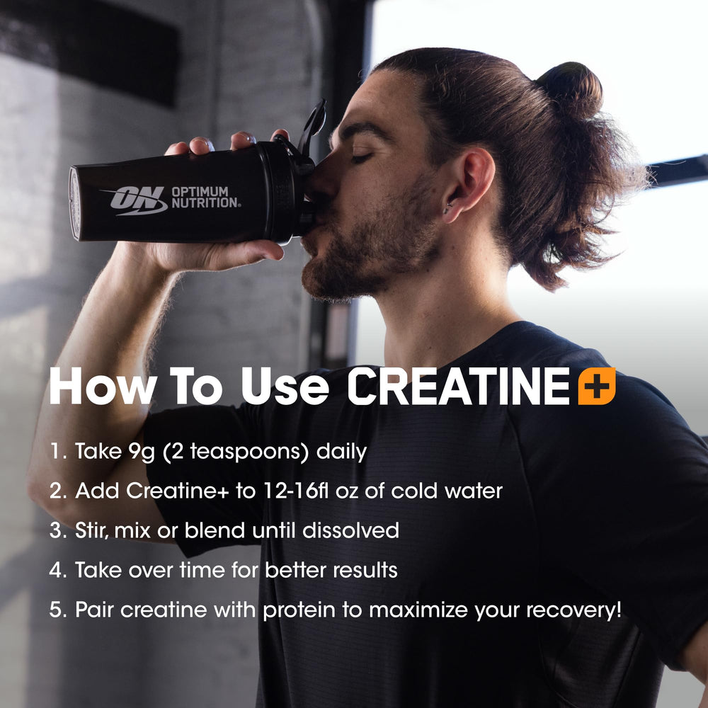 Electrolyte blend panel on Optimum Nutrition Creatine Monohydrate Plus label