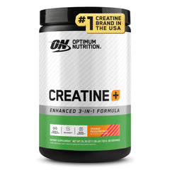 Optimum Nutrition Creatine Monohydrate Plus powder poured for a post-workout shake to support recovery.