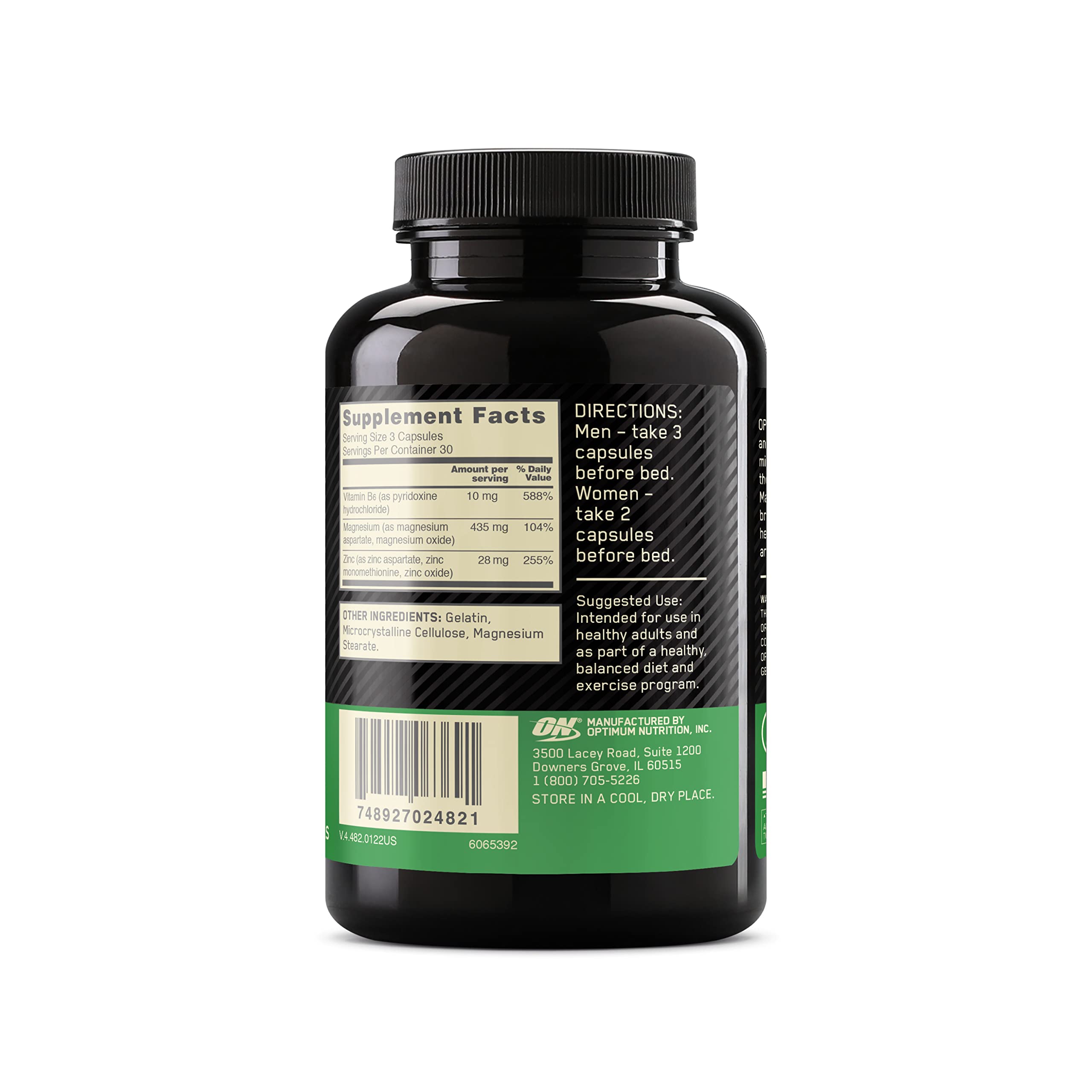 Optimum Nutrition Zinc Magnesium Aspartate tablets supporting immune function.