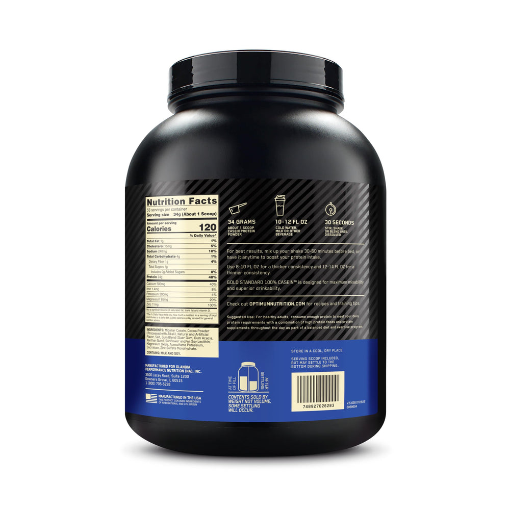 Optimum Nutrition Gold Standard 100% Micellar Casein dispensing scoop