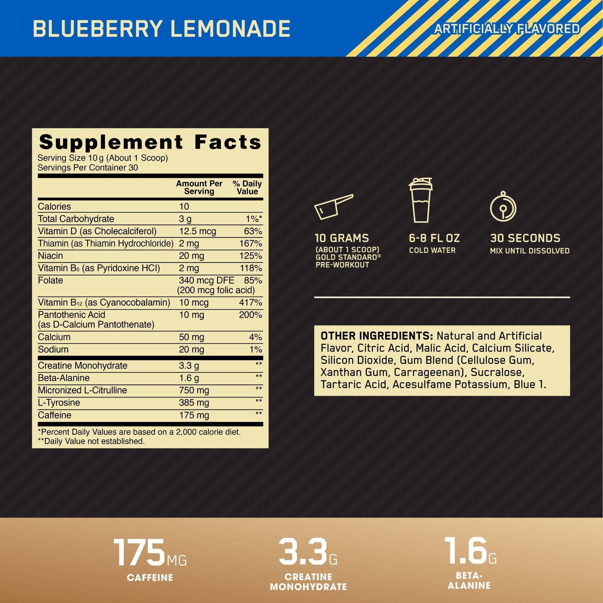 Optimum Nutrition Gold Standard Pre-Workout shaker cup ready for quick on-the-go mixing.