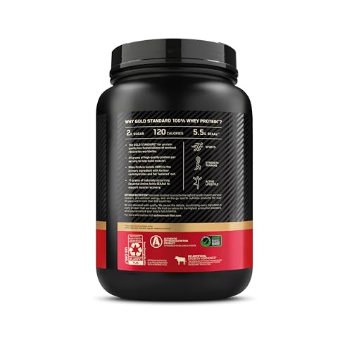 Optimum Nutrition Gold Standard Whey athlete using shake after training