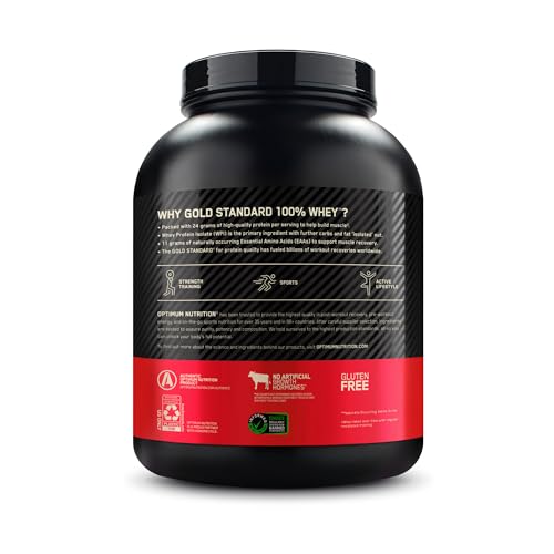 Creamy foam atop shake made with Gold Standard whey.