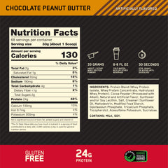 Optimum Nutrition Gold Standard shake glass with creamy texture ideal for recovery beverages