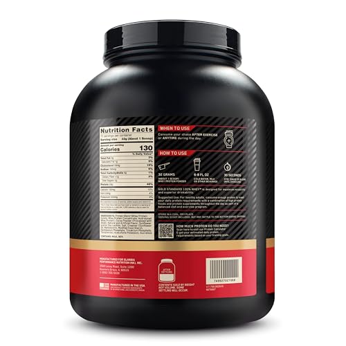 Optimum Nutrition Gold Standard uses whey protein isolate as primary ingredient for clean protein.