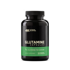 Optimum Nutrition L-Glutamine 1000mg capsules bottle front for post-workout support