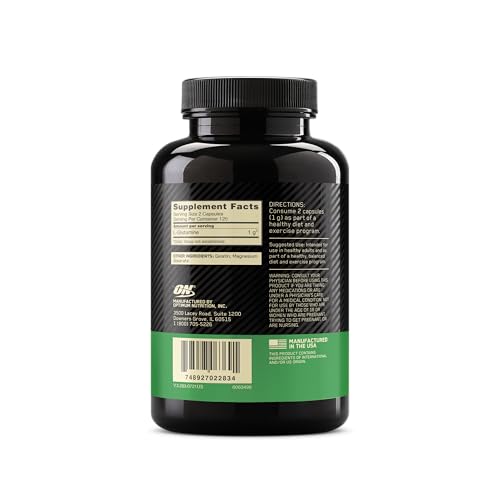 Optimum Nutrition L-Glutamine 1000mg storage bottle showing packaging