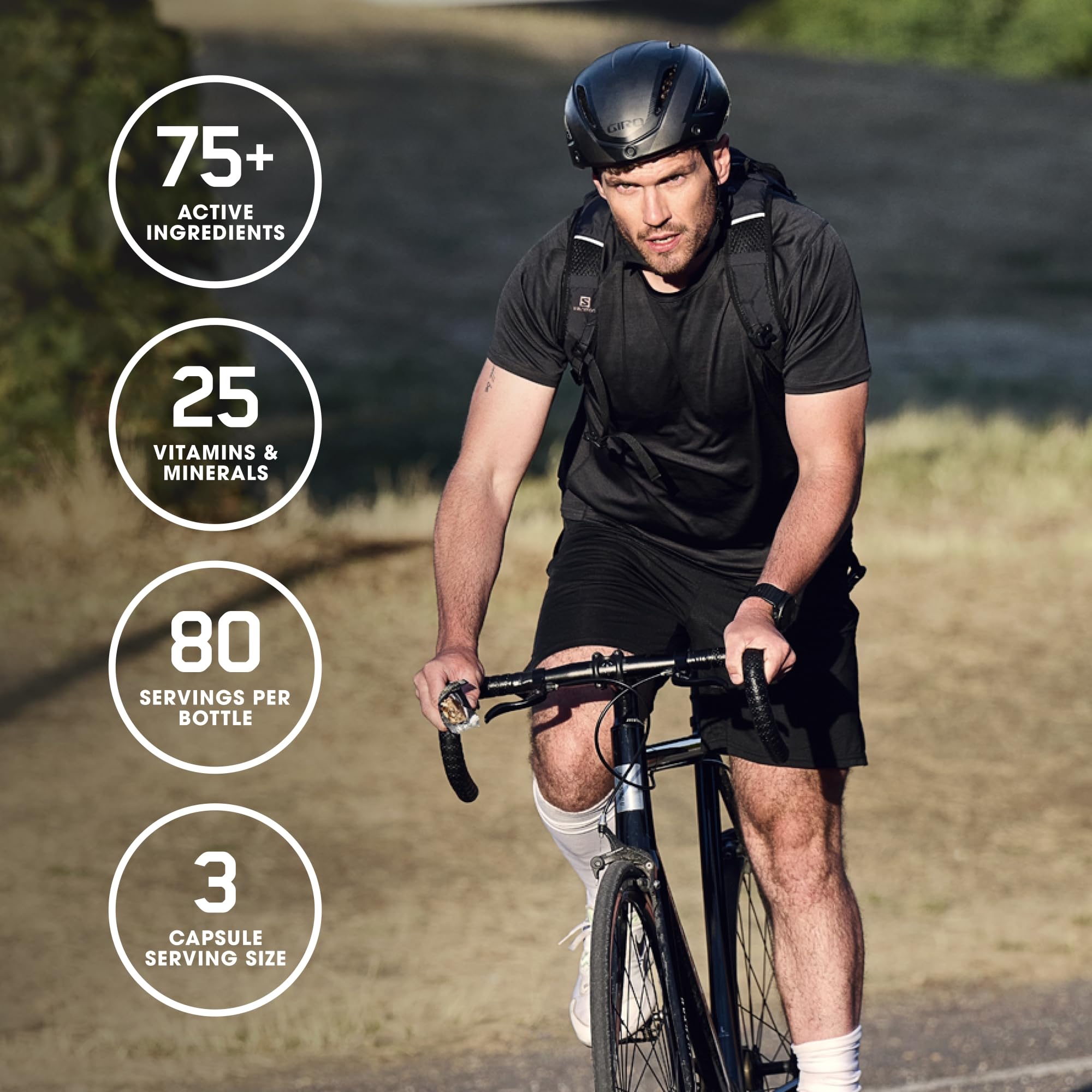 Optimum Nutrition Opti-Men ingredient blends graphic showing micronutrients