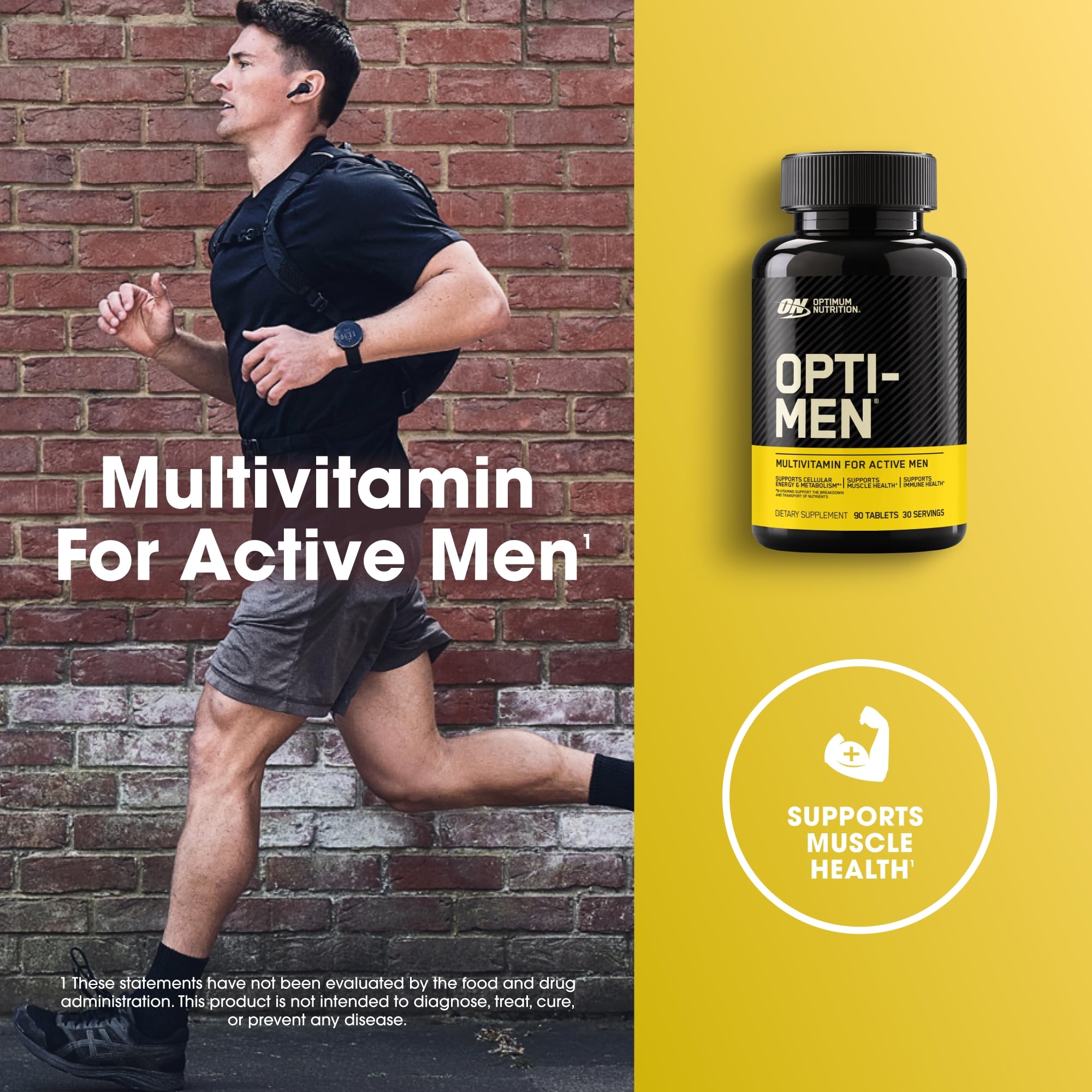 Optimum Nutrition Opti-Men label back with ingredient list