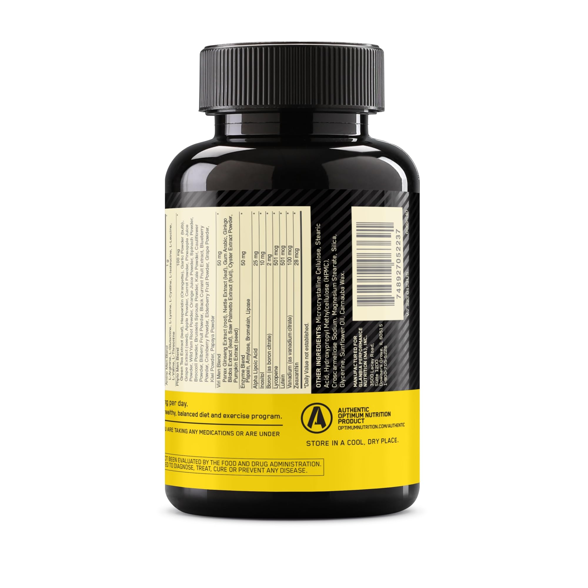 Optimum Nutrition Opti-Men multivitamin tablets in blister pack