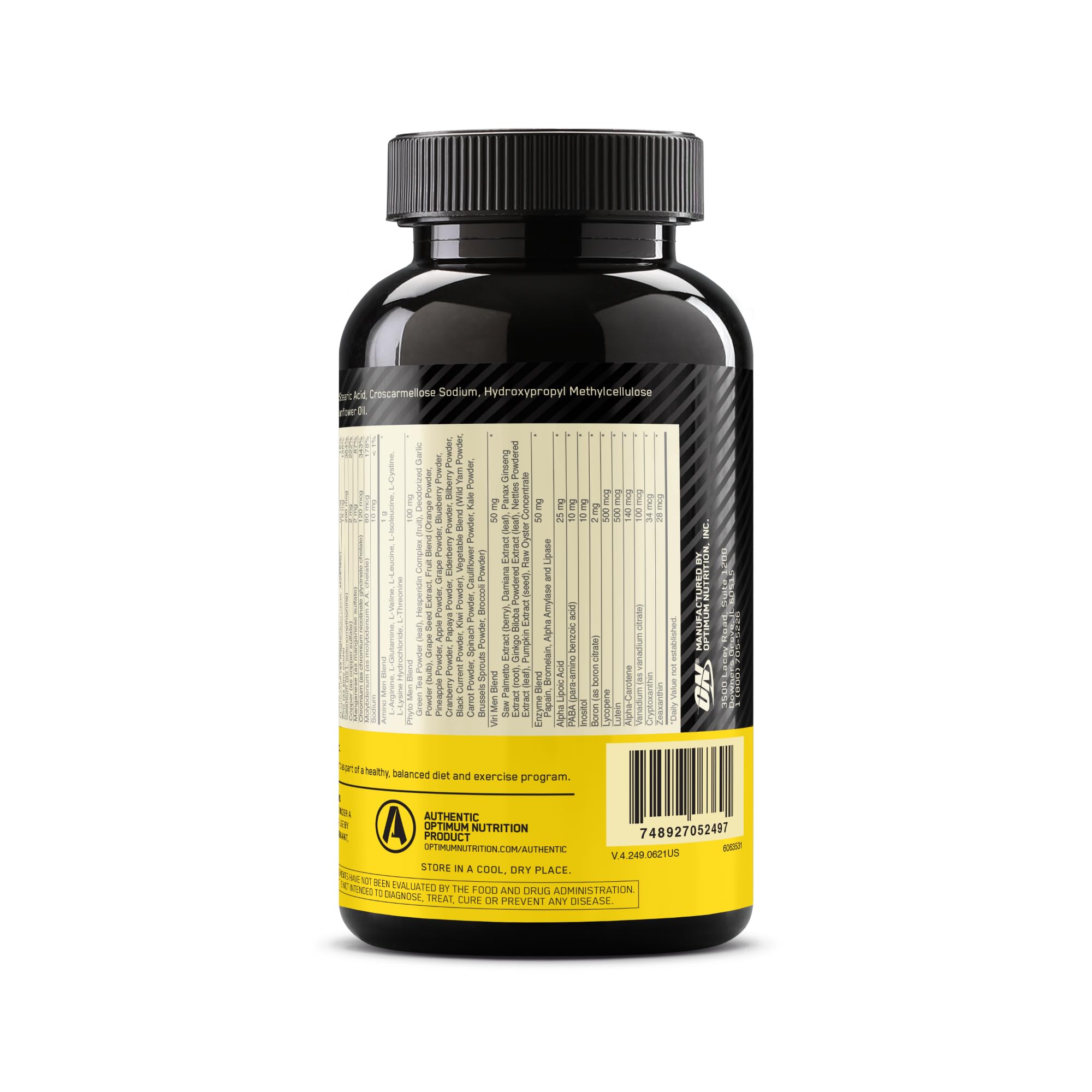 Packaging shot emphasizes trusted Optimum Nutrition brand heritage for athletes.