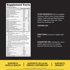 Opti-Men tablets serving view shows a 3-tablet daily dose.
