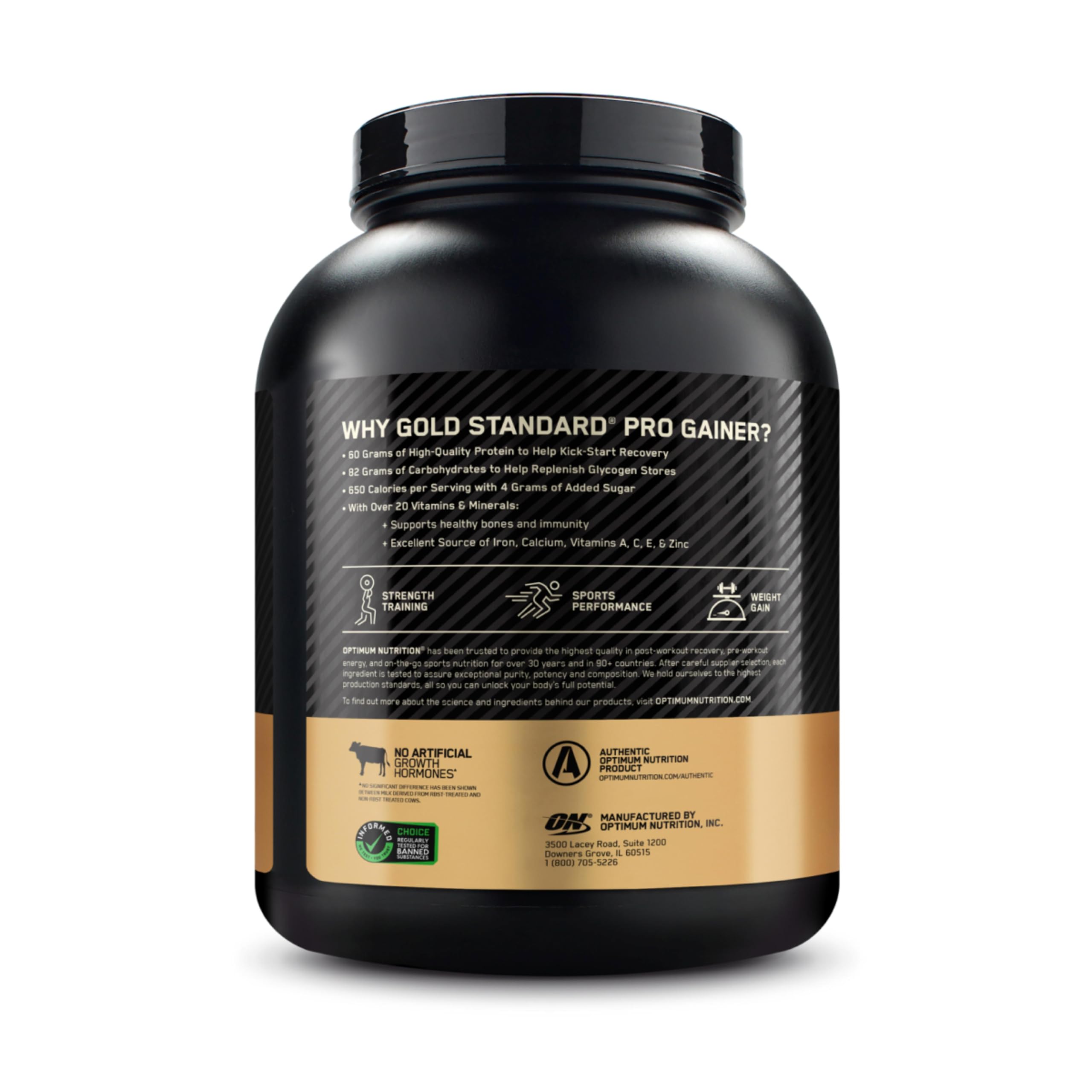 Optimum Nutrition Pro Gainer Vanilla Custard post-workout protein boost