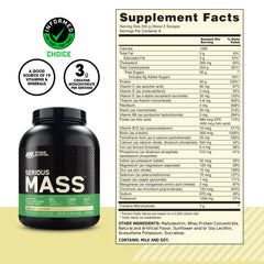 Optimum Nutrition Serious Mass blender bottle ready for a mixed shake