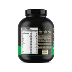 Optimum Nutrition Serious Mass measuring scoop beside the tub.