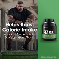 Optimum Nutrition Serious Mass mixing bottle ready for shake preparation