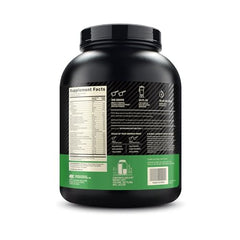 Optimum Nutrition Serious Mass vanilla shake in glass showing creamy texture
