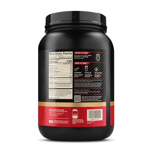 Optimum Nutrition Smores whey bag on shelf communicates accessibility